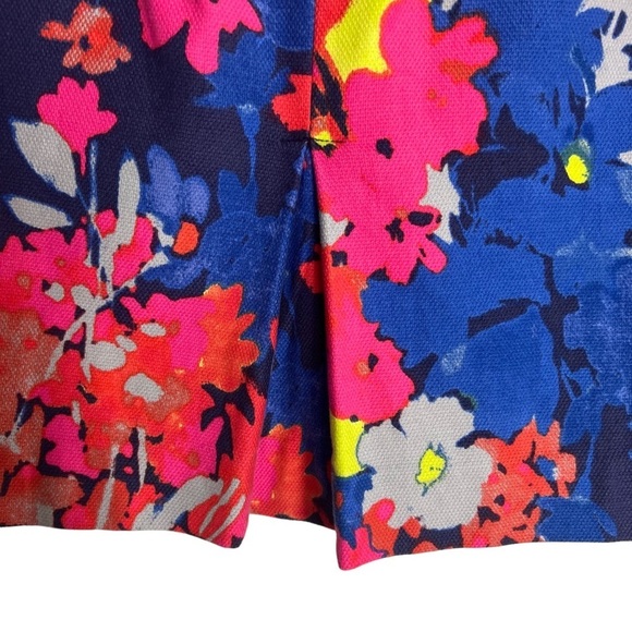 🌺ANN TAYLOR LOFT Vibrant Floral Pencil Knee Length Skirt Size 2🌺 - Picture 3 of 6